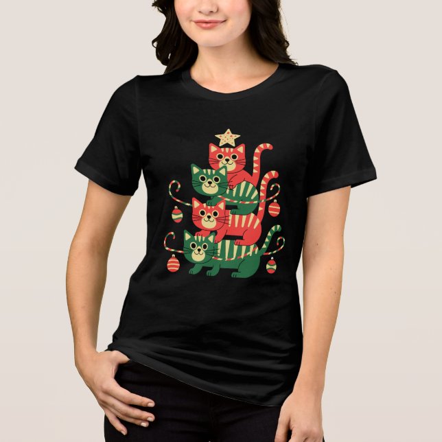 Camiseta Triblenda  Funny Holiday Cat Lovers Gift (Anverso)