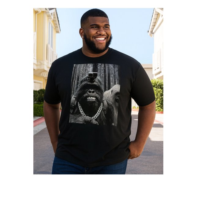 Camiseta Triblenda Funny iced out Bigfoot camping for Bigfoot believe (Subido por el creador)