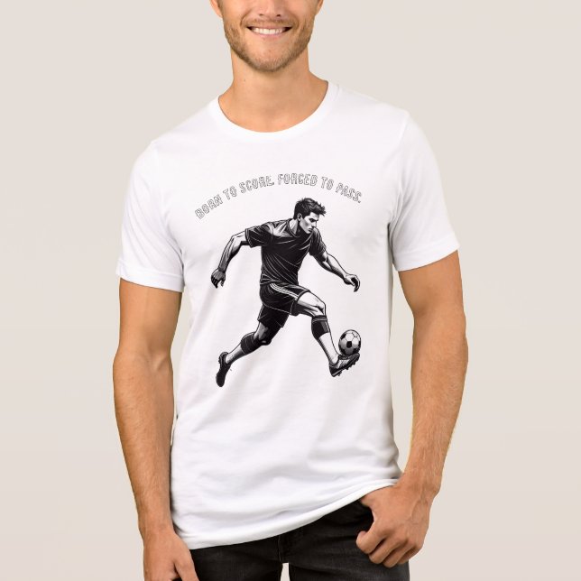 Camiseta Triblenda Funny & Motivational Soccer T-Shirt (Anverso)