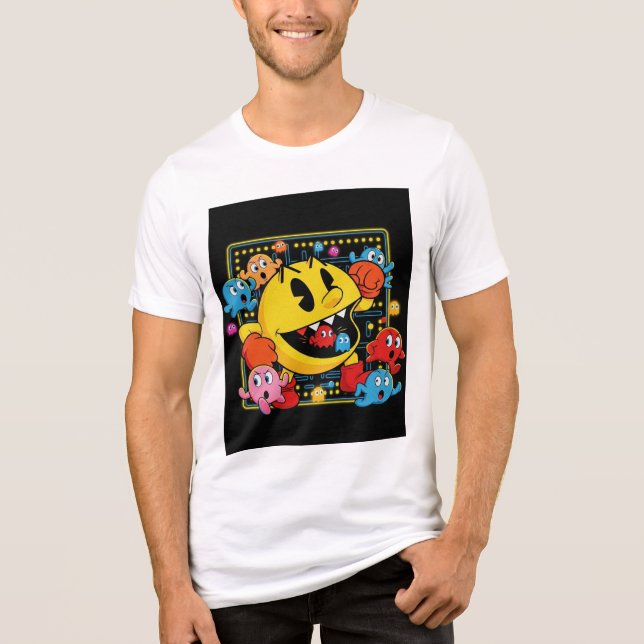 Camiseta Triblenda Funny Pac-Man T-Shirt – Retro Arcade Gaming Tee (Anverso)