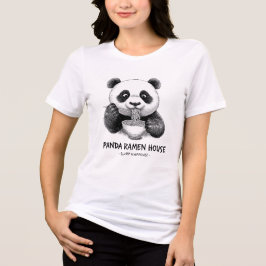 Camiseta Triblenda Funny Panda Ramen T-Shirt 🍜 “Panda Ramen House