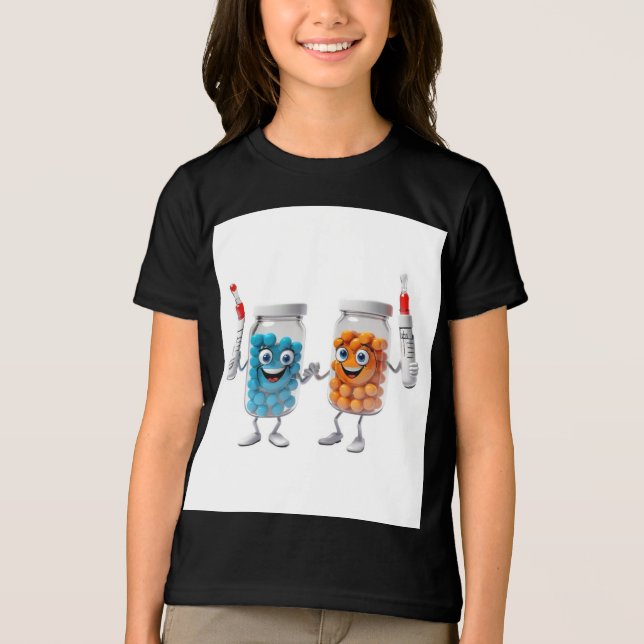 Camiseta Triblenda Funny Pill Bottle Tee  girls (Anverso)