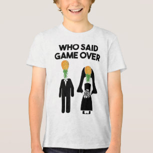 Camiseta Triblenda Funny Pineapple Swinger Gift Boda Bride Groom M