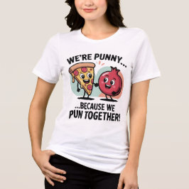 Camiseta Triblenda Funny Punny Couple T-Shirt | Cute Food Love