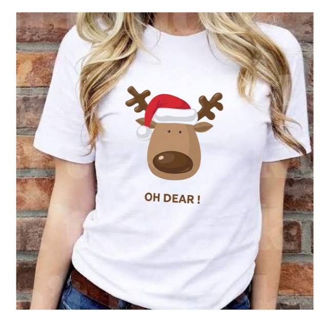 Camiseta Triblenda Funny Reindeer “Oh Dear!” for Friendsgiving gift (Subido por el creador)