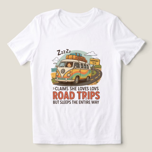 Camiseta Triblenda Funny Road Trip PNG (Diseño delantero )