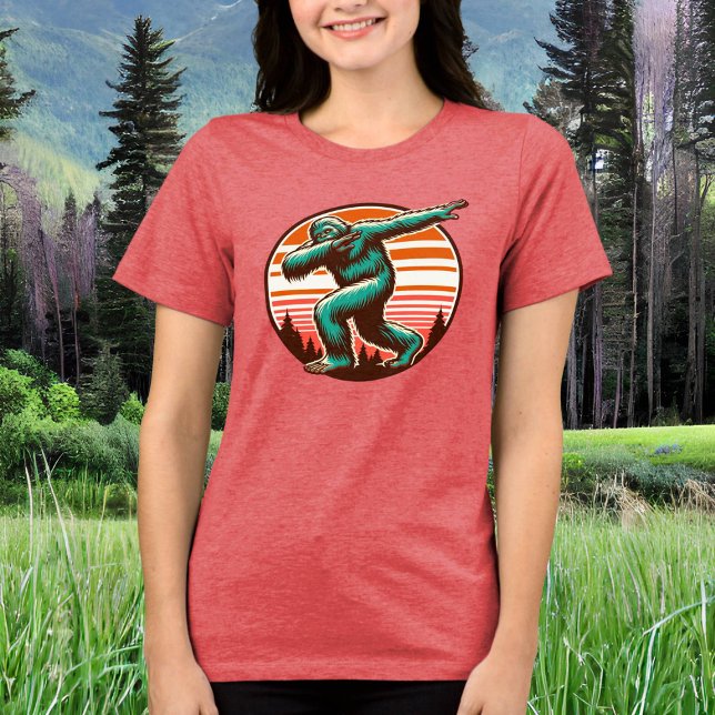 Camiseta Triblenda Funny Sasquatch Bigfoot Dabbing Personalizado (Subido por el creador)