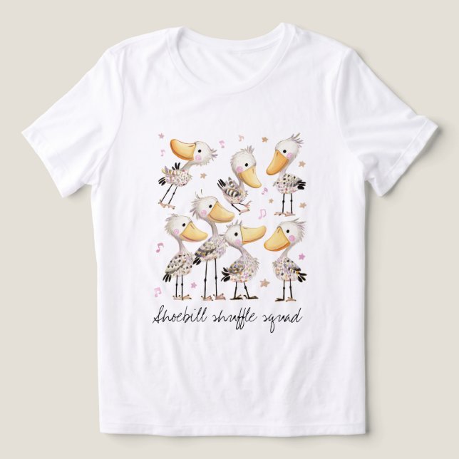 Camiseta Triblenda Funny Shoebill Shuffle Squad (Diseño delantero )