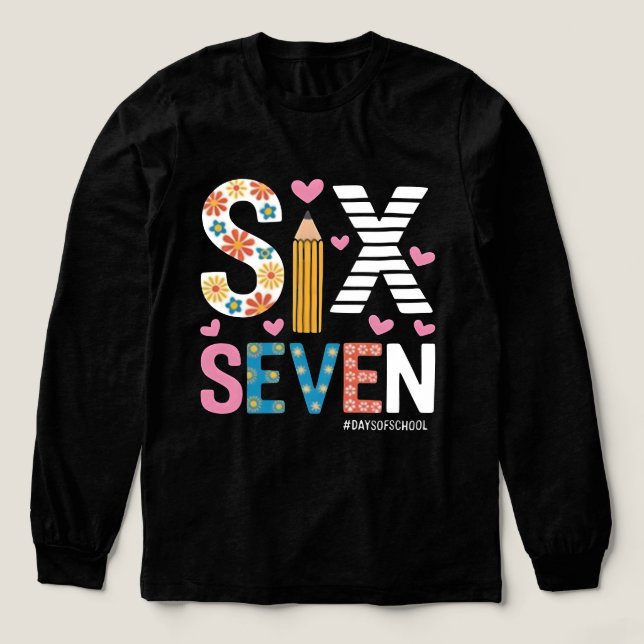 Camiseta Triblenda Funny Six Seven Meme: Teacher Explains 6-7 (Diseño traserp)