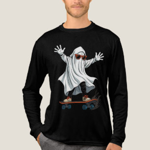 Camiseta Triblenda Funny Skateboarding Ghost Tri-fusionar Shirt