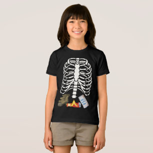 Camiseta Triblenda Funny Skeleton Belly Rib Cage Halloween