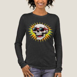 Camiseta Triblenda **Funny Skull With Sunglasses – Cartoon Laughing S