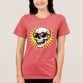 Camiseta Triblenda **Funny Skull With Sunglasses – Cartoon Laughing S