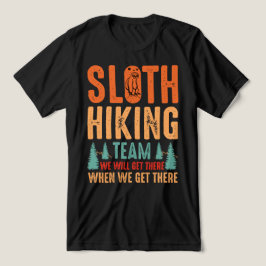 Camiseta Triblenda Funny Sloth Hiking Team Nature Outdoor Design