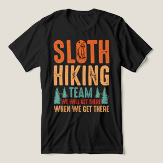 Camiseta Triblenda Funny Sloth Hiking Team Nature Outdoor Design