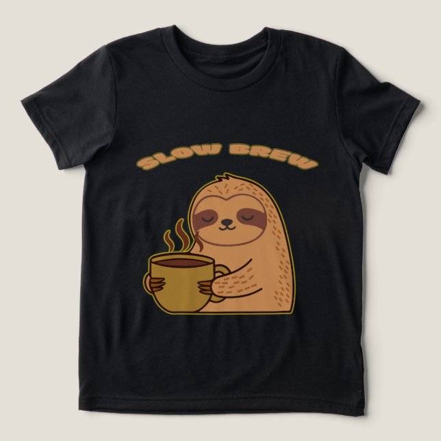 Camiseta Triblenda Funny Slow Brew Sloth Shirt (Diseño delantero )
