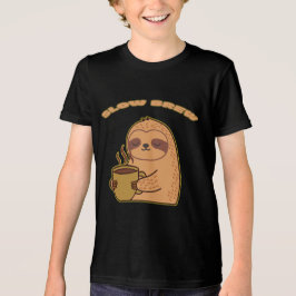 Camiseta Triblenda Funny Slow Brew Sloth Shirt