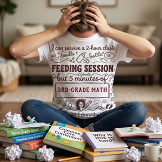 Camiseta Triblenda Funny Tired Mom Personalized School Grade & Feedin