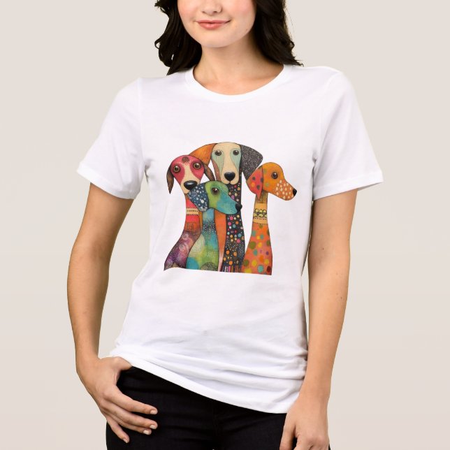 Camiseta Triblenda FurFriends – Adorable Dog & Rabbit Women’s Tee (Anverso)