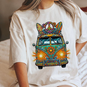 Camiseta Triblenda Furgoneta Hippie Buenos Aires Arte de Viaje Retro