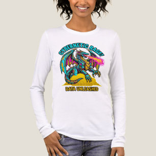 Camiseta Triblenda Furia Cibernética Datos Desatados Mecha Dragón Gra