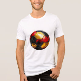 Camiseta Triblenda Fußball schwarz rot gold, Name in Flagge