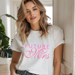 Camiseta Triblenda Futura Sra. | Novia<br><div class="desc">Este diseño temático boda presenta un elegante texto "Future Mrs." en tipografía rosa. Diseñado por Evco Studio www.zazzle.com/store/evcostudio #bride #boda #mrs #ropa #prendas #regalos #fiancee #compromiso #matrimonio #matrimonio #matrimonio #elegante #elegante #moderno #trendy #trending #trending #estilo #moda #diseño #diseñador #popular #bestseller #bestseller</div>