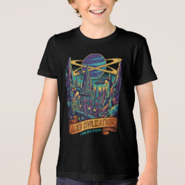Camiseta Triblenda Futuristic Alien Civilization Cosmic Explore Kids'