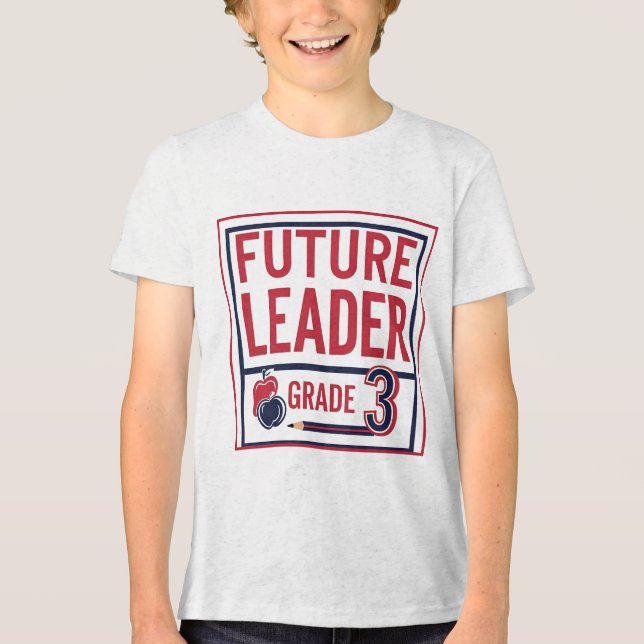 Camiseta Triblenda Futuro Líder Grado 3 – Escuela Personalizada  (Anverso)