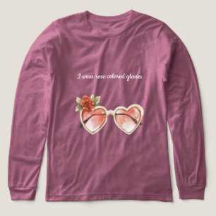 Camiseta Triblenda Gafas de sol de color Rosa