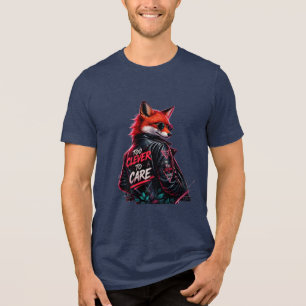 Camiseta Triblenda Gafas de sol de moda Too Clever to Care Zorro Rojo