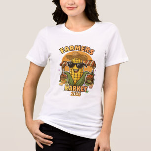 Camiseta Triblenda Gafas de sol divertidas con personaje de maíz del 