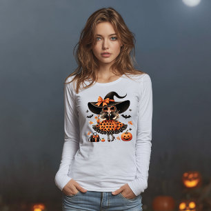 Camiseta Triblenda Gafas de sol Glam Witch y murciélagos Halloween