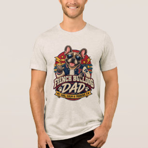 Camiseta Triblenda Gafas de sol retro universitarias para papá de Bul