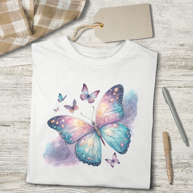 Camiseta Triblenda Galaxy Butterfly with Pastel Celestial Wings  (Subido por el creador)