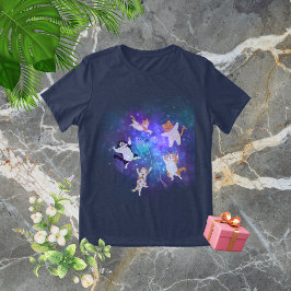 Camiseta Triblenda Galaxy Cats 90s Retro T-Shirt: Tee de cosecha dive