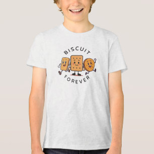 Camiseta Triblenda Galletas y Crackers Corriendo Divertidos Amigos Ca