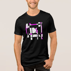 Camiseta Triblenda Gameboard de arte blanco magenta inspirado en MCM 