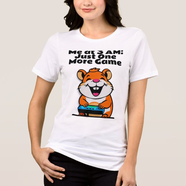 Camiseta Triblenda Gamer Hamster (Anverso)