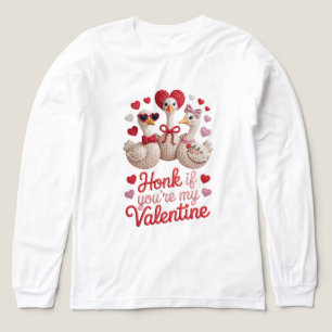 Camiseta Triblenda Ganso de Estambre Falso Pita Si Eres Mi San Valent