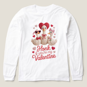 Camiseta Triblenda Ganso de Estambre Falso Pita Si Eres Mi San Valent