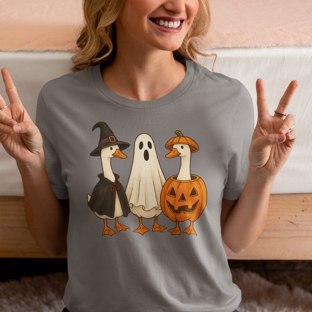 Camiseta Triblenda Ganso Tonto Espeluznante Bruja de Halloween  (Subido por el creador)