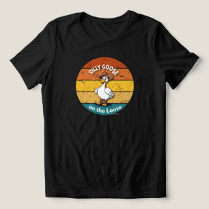 Camiseta Triblenda Ganso Tonto Suelto – Ganso Vaquero Divertido Oeste