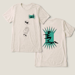 Camiseta Triblenda garabato gráfico en la tierra