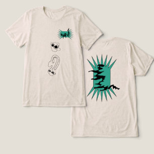 Camiseta Triblenda garabato gráfico en la tierra