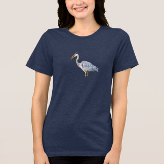 Camiseta Triblenda Garza Capturando Presa Clipart - Garza Real Con Pe