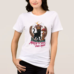 Camiseta Triblenda Gato ADOM Marcha hacia tu propia luna