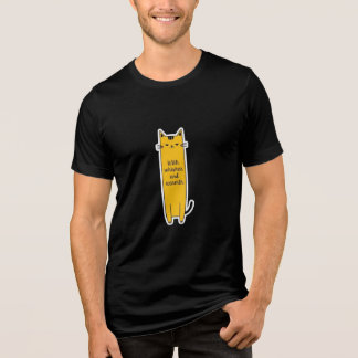 Camiseta Triblenda Gato Adorable con Calidez de Bigotes Diseño Minima