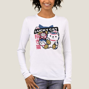 Camiseta Triblenda Gato Afortunado Maneki Neko – Gato de la Fortuna J