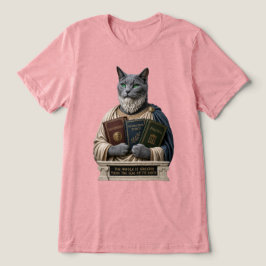 Camiseta Triblenda Gato Aristoteles Azul Ruso